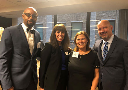 With Judge Vincent Cornelius, Deane Brown, and Judge Debra Walker at the Illinois Judge’s Annual Reception